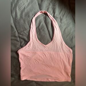 Pink halter top